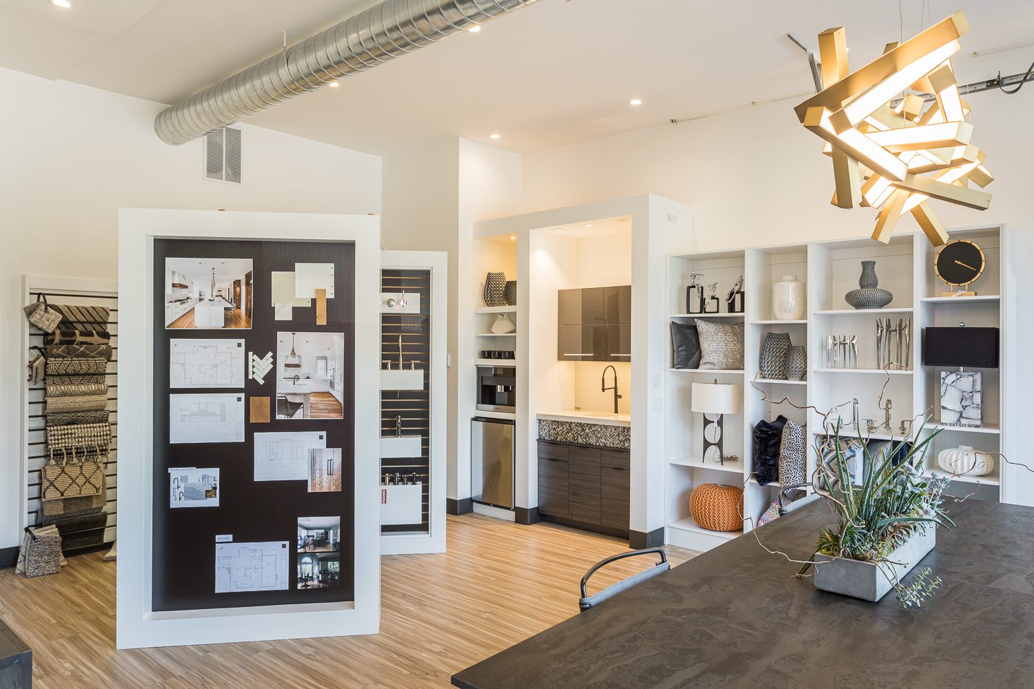 Metke Remodeling Interior Design Services showroom to help illustrate benefits of an interior designer.