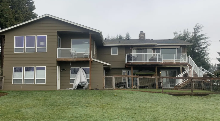 The back of a home before the Serenity remodel.