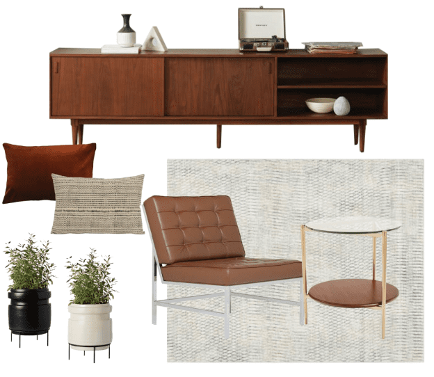 An image of different pieces of furniture on an example page to help illustrate the Metke Remodeling Home Design Studio and benefits of an interior designer.